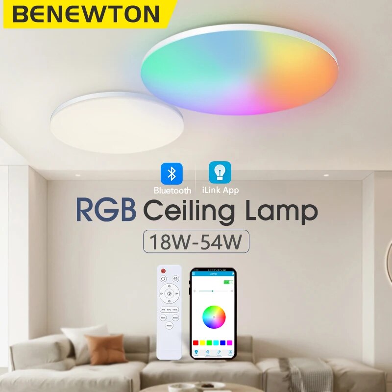 Home Decor Free App - BENEWTON 스마트 천장 조명 RGB CCT
