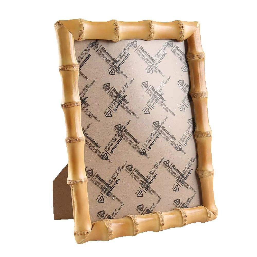 Bamboo Photo Frame - 닐러런 핸드메이드 천연 대나무 뿌리 사진