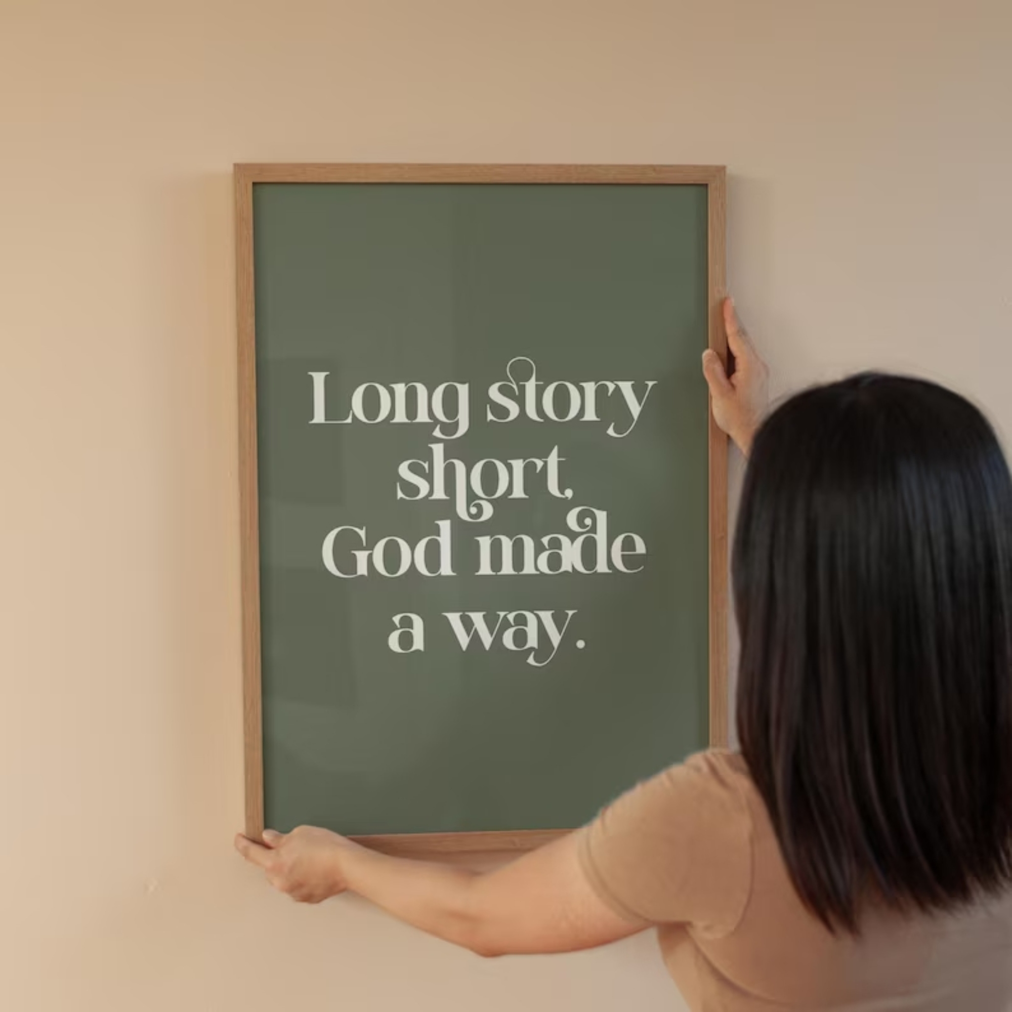 긴 이야기를 간결하게: 하나님은 길을 열었다 기독교 신 - Home Decor Theme 리뷰 및 가격
