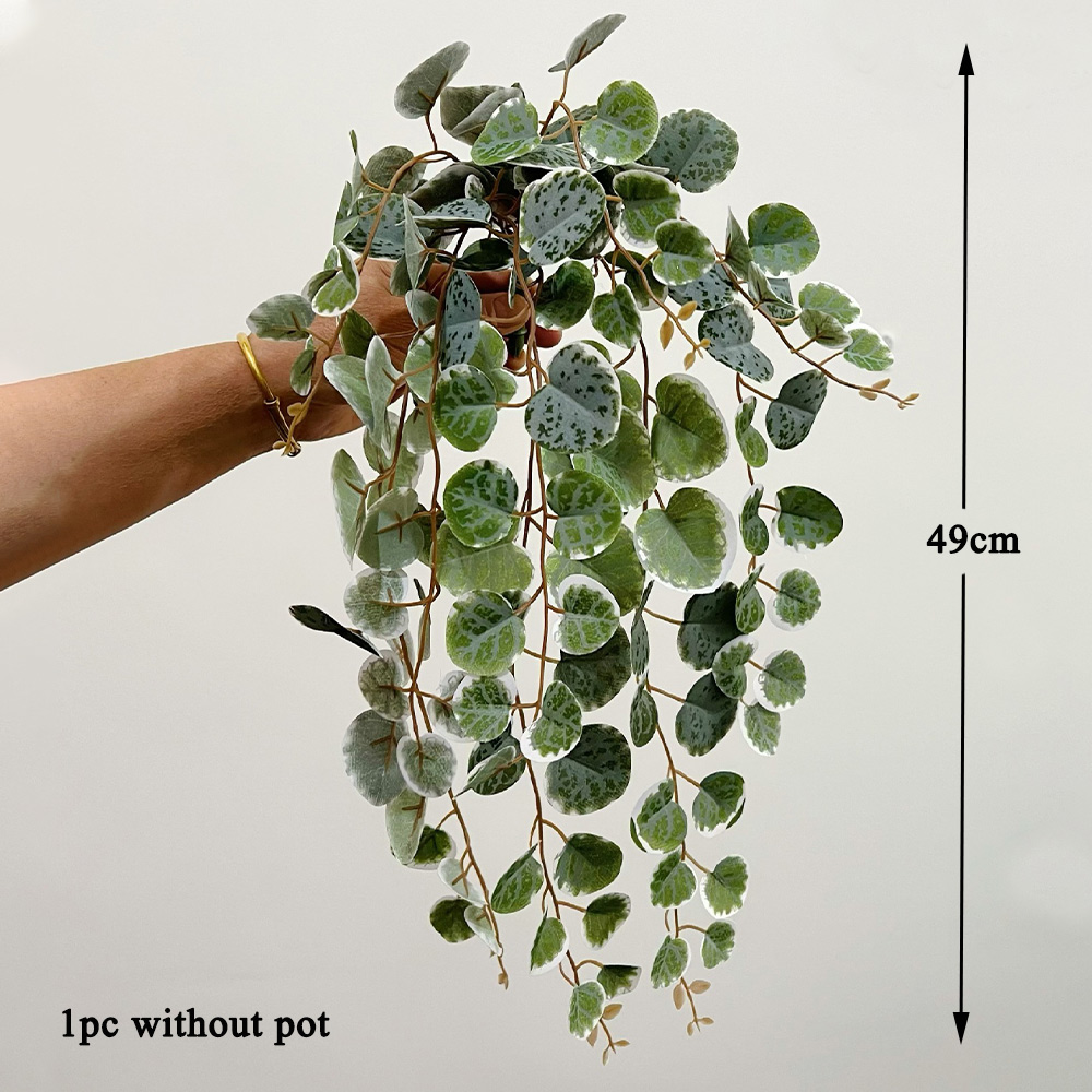 인공 식물 덩굴 가짜 행잉 유칼립투스 잎 플라스틱 단풍 - Rattan Plant Basket 리뷰 및 가격