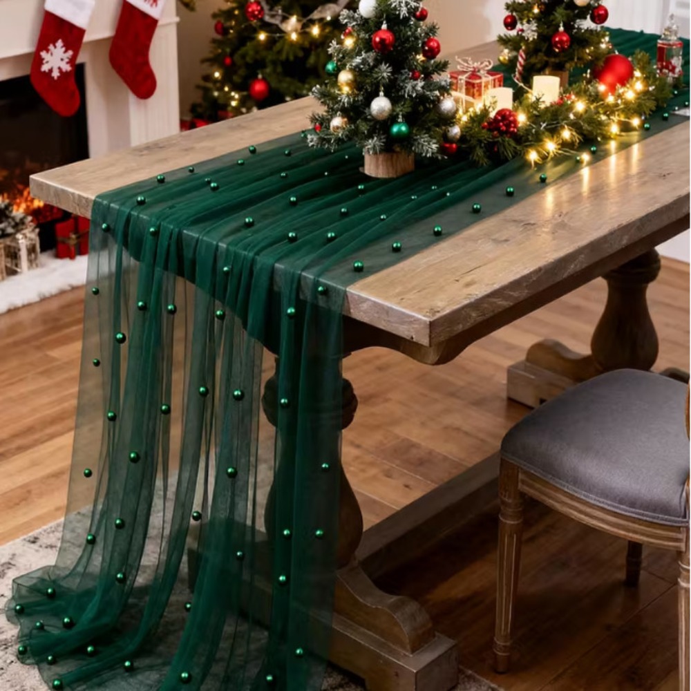 꿈꾸는 듯한 고급스러운 웨딩 테이블 러너, 반투명 멀티 - Linen Table Runner 리뷰 및 가격