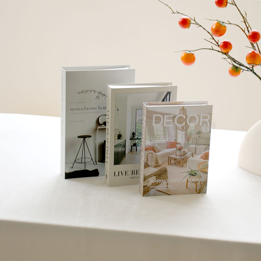 3개/세트 고급 장식용 가짜 책 우아한 방 장식품 선반 - Home Decor Magazine 리뷰 및 가격