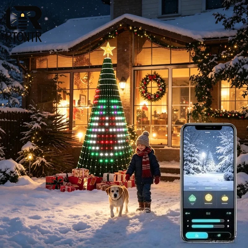 크리스마스 스타 트리 조명 RGB LED, 블루투스 앱 - Home Decor Free App 리뷰 및 가격