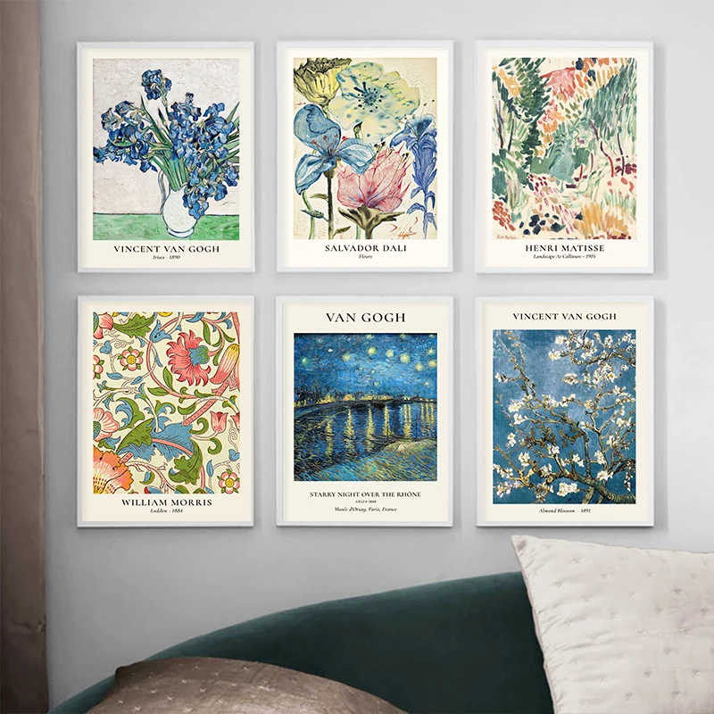 반 고흐 스타 꽃병 시리즈 벽 예술 Matisse 빈티 - Home Decor Za 리뷰 및 가격