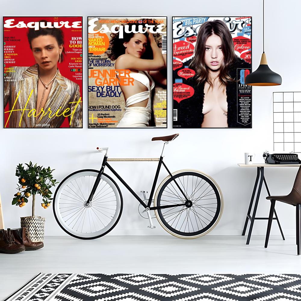 매거진 맨 F-에스콰이어 포스터, 클래식한 벽 장식,  - Home Decor Magazine 리뷰 및 가격