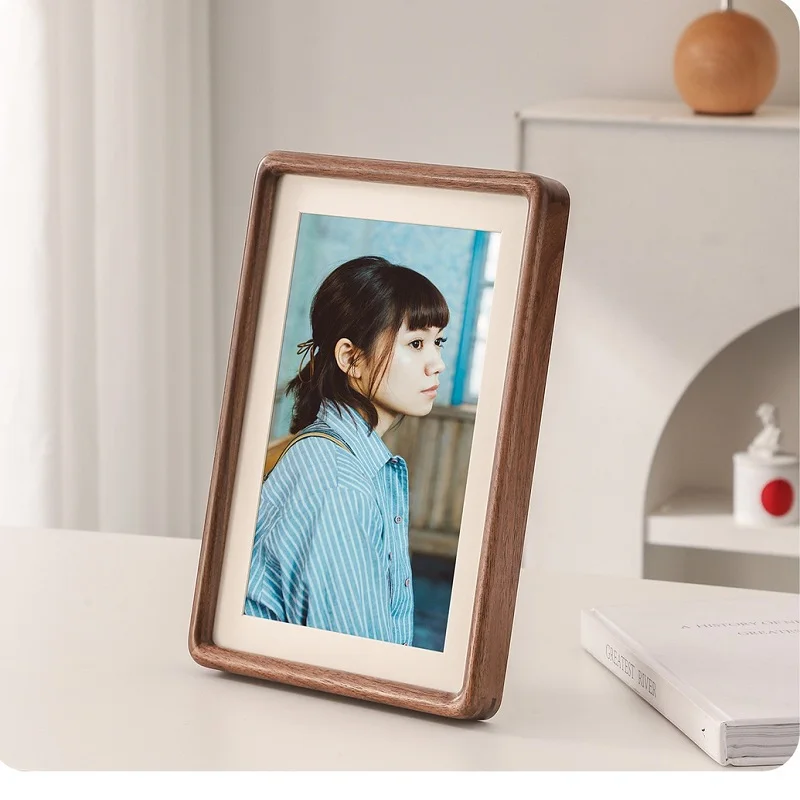 튼튼한 원목 액자, 호두색 코너 디자인으로 집안에 장식 - Bamboo Photo Frame 리뷰 및 가격
