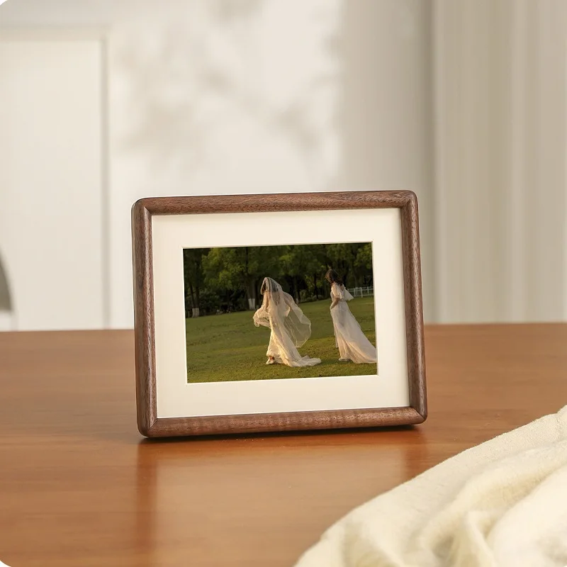 튼튼한 원목 액자, 호두색 코너 디자인으로 집안에 장식 - Bamboo Photo Frame 리뷰 및 가격