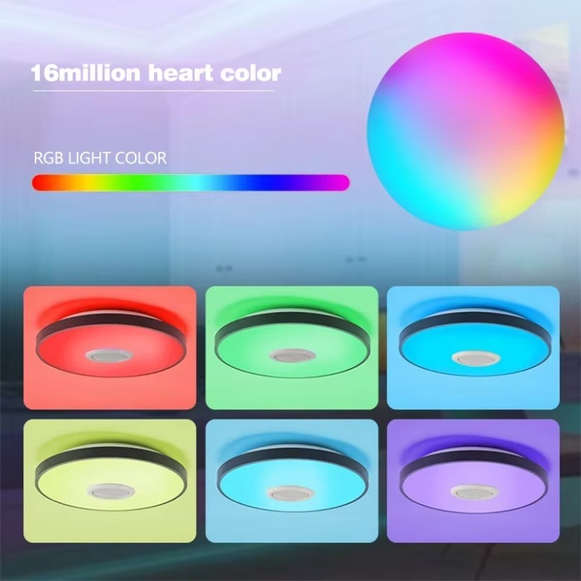 TUYA 스마트 음악 천장 LED 조명, RGB 리모컨 - Home Decor Free App 리뷰 및 가격