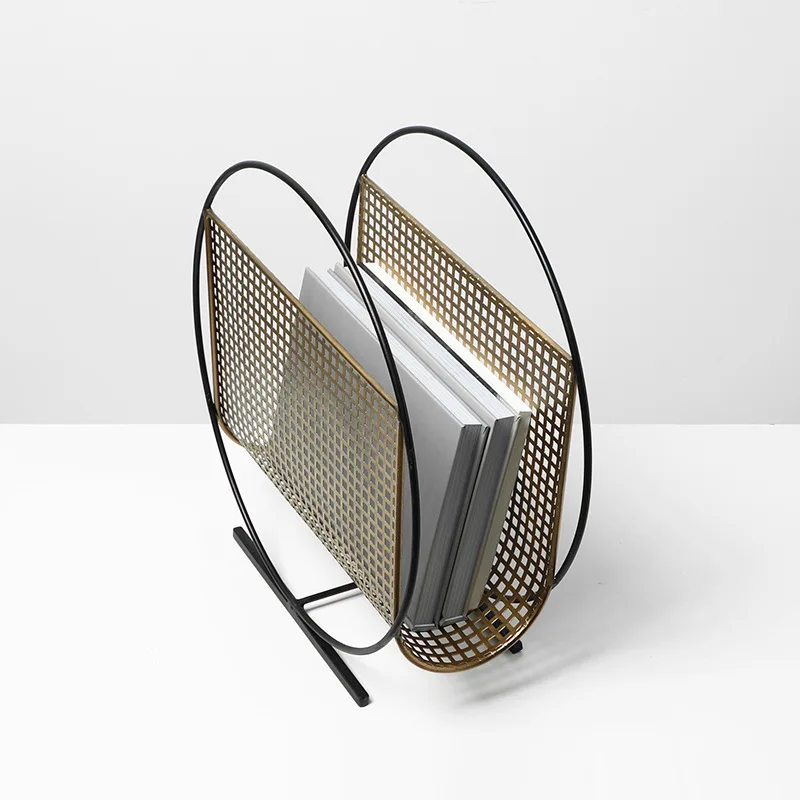 창의적인 디자인의 격자형 원형 금속 잡지꽂이, 책상용  - Home Decor Magazine 리뷰 및 가격
