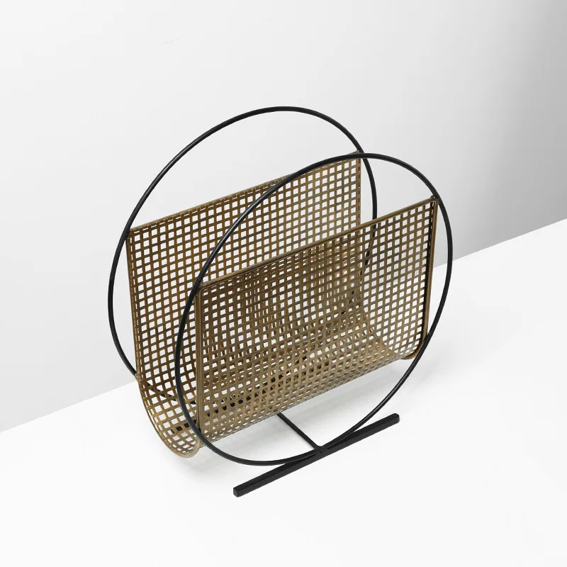 창의적인 디자인의 격자형 원형 금속 잡지꽂이, 책상용  - Home Decor Magazine 리뷰 및 가격