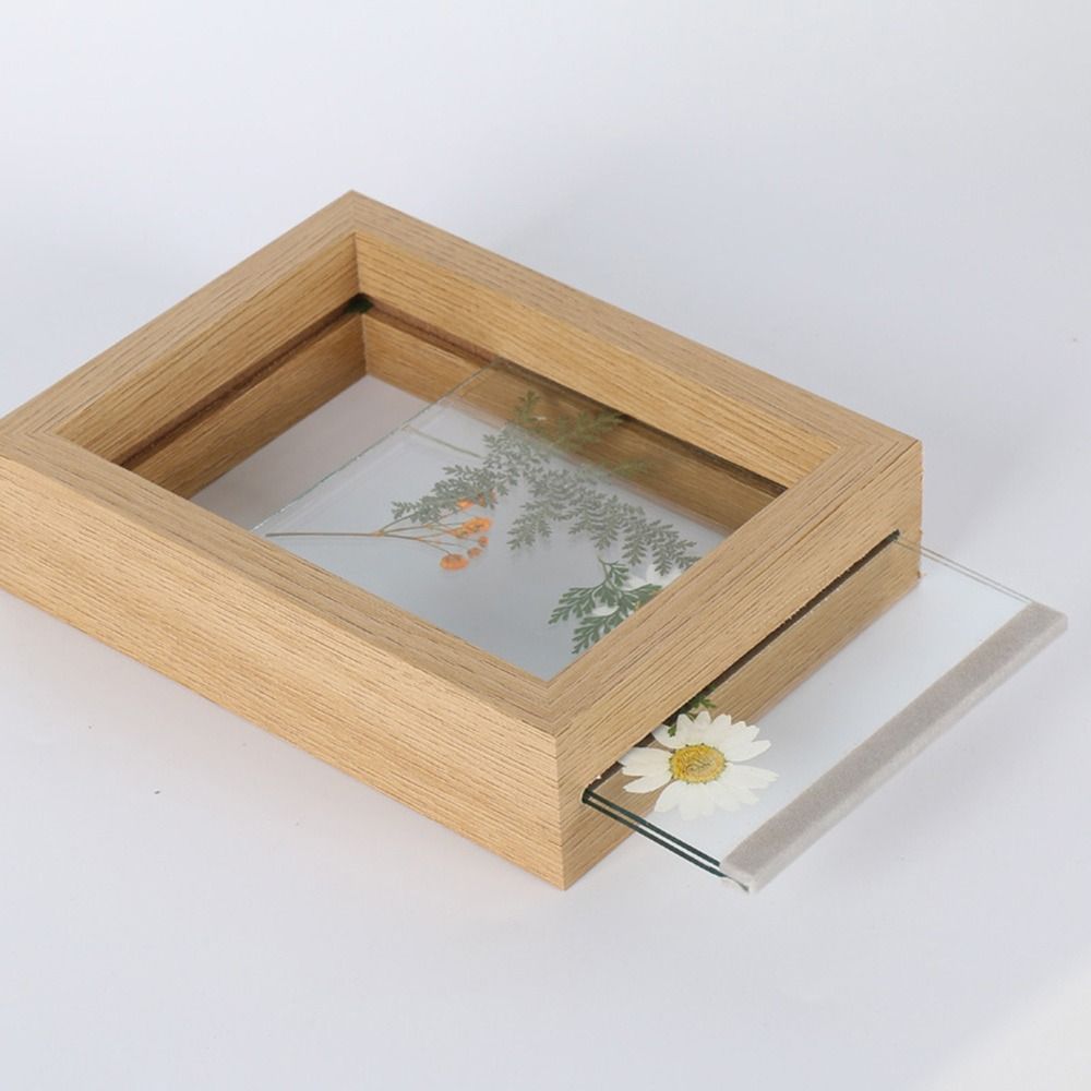 나무 유리 잎 표본 프레임 투명 양면 사진 디스플레이  - Bamboo Photo Frame 리뷰 및 가격