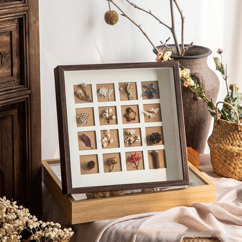 3D 나무 사진 액자 깊이 3cm 원목 건조 꽃 사진  - Bamboo Photo Frame 리뷰 및 가격