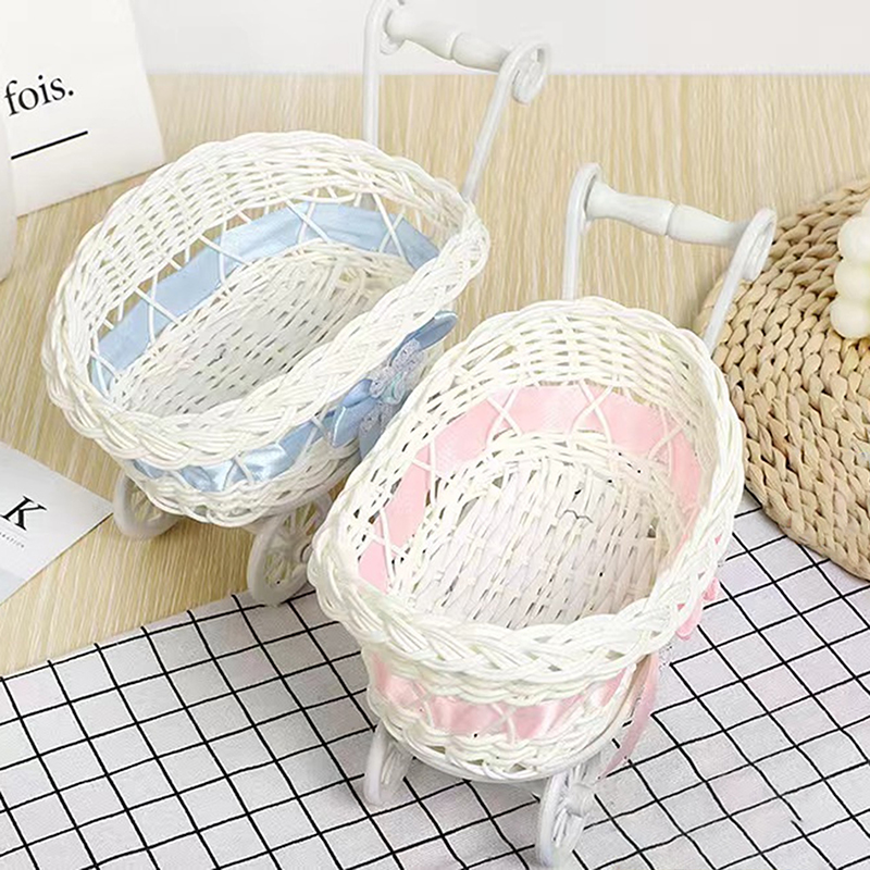 바구니 아기 카트 유모차 직조 장식, 미니 큐티 캔디  - Rattan Plant Basket 리뷰 및 가격