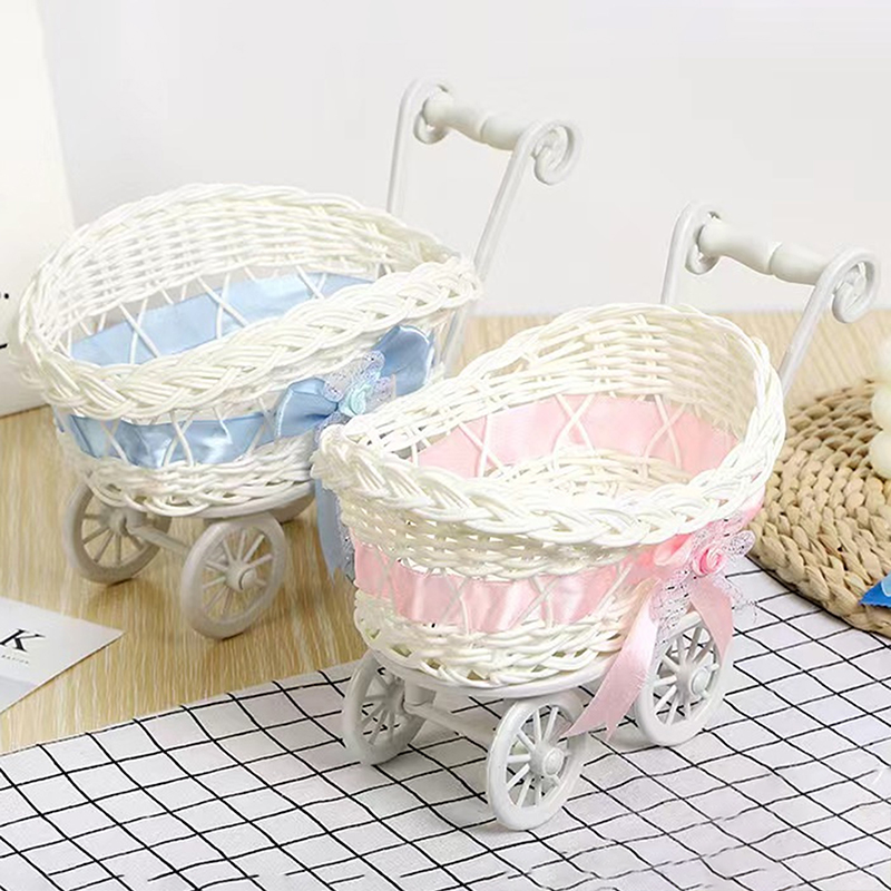 바구니 아기 카트 유모차 직조 장식, 미니 큐티 캔디  - Rattan Plant Basket 리뷰 및 가격