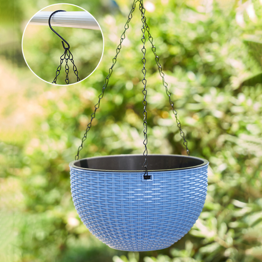 실내용 걸이 화분 심플 스타일 벌집 패턴 인조 라탄 플 - Rattan Plant Basket 리뷰 및 가격